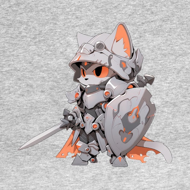 Armored Knight Cat Hero by SundayDonuts